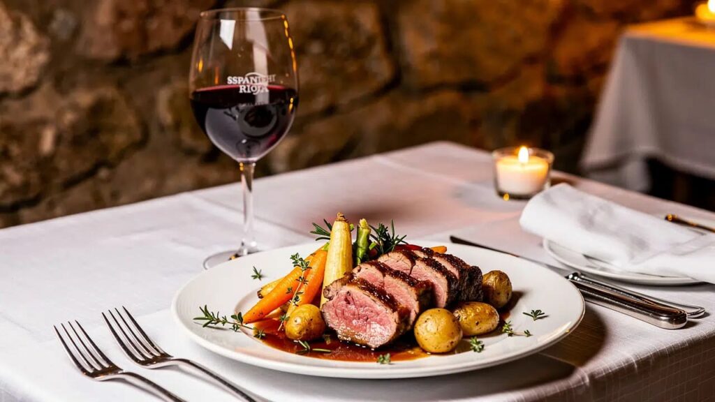 Rioja wijn spijscombinatie lamsvlees diner. Rioja wijn spijscombinatie lamsvlees diner.