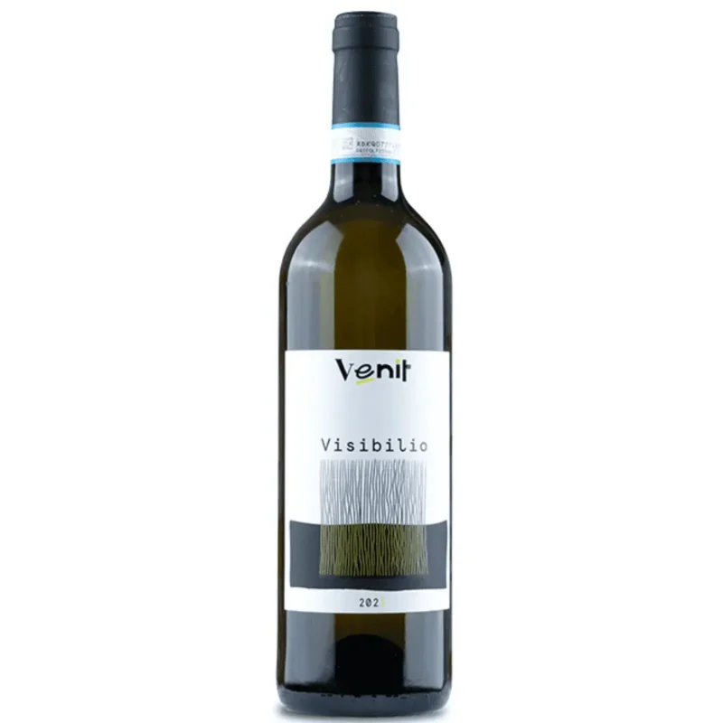 Visibilio Pinot Grigio DOC della Venezie. Witte wijn uit Veneto Fles witte wijn Visibilio Pinot Grigio DOC della Venezie. Van wijnhuis Venit