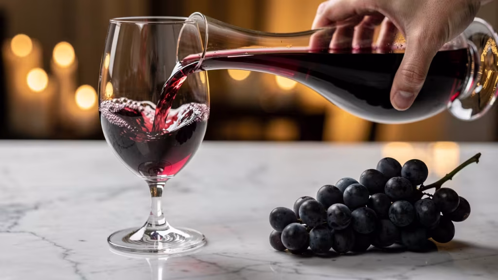 Merlot Khorus Wijn decanteren in karaf voor optimale smaakbeleving Merlot Khorus Wijn decanteren in karaf voor optimale smaakbeleving