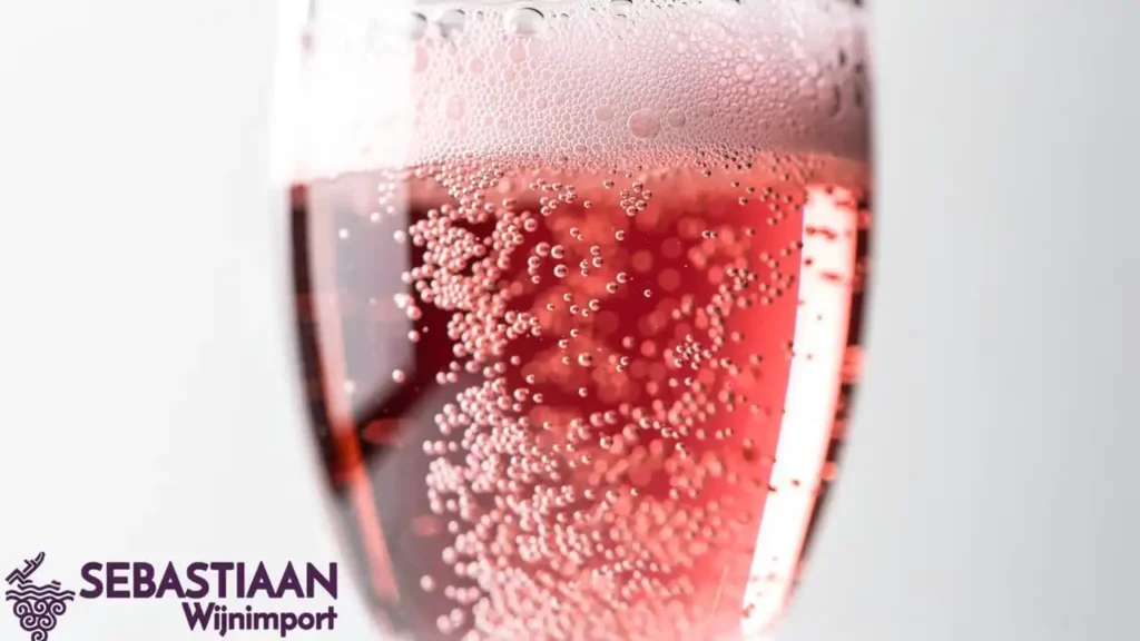 Macro-opname van fijne bruisende bubbels in glas Macro-opname van fijne bruisende bubbels in glas