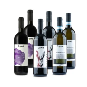 Wijnpakket Venit Philo Merlot, Pinot Grigio Visibilio en Methodo Carménère